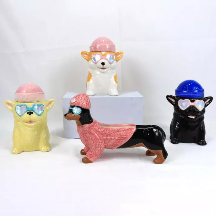 Hayvan Seramik Mum Tutucu