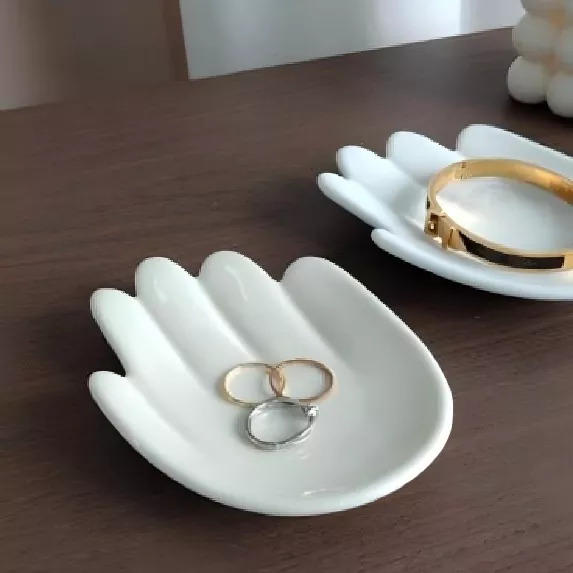 Seramik özel şekilli mücevher tepsisi