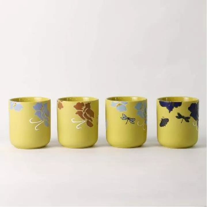 Çiçek Fısıltı El Boyalı Sanat Mumluk