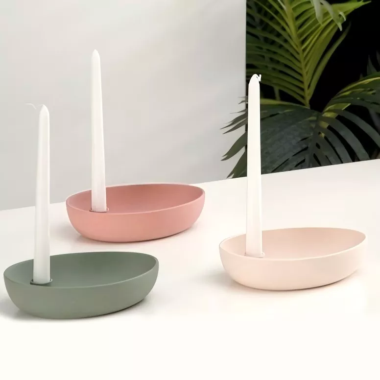 Modern Oval Seramik Mumluk