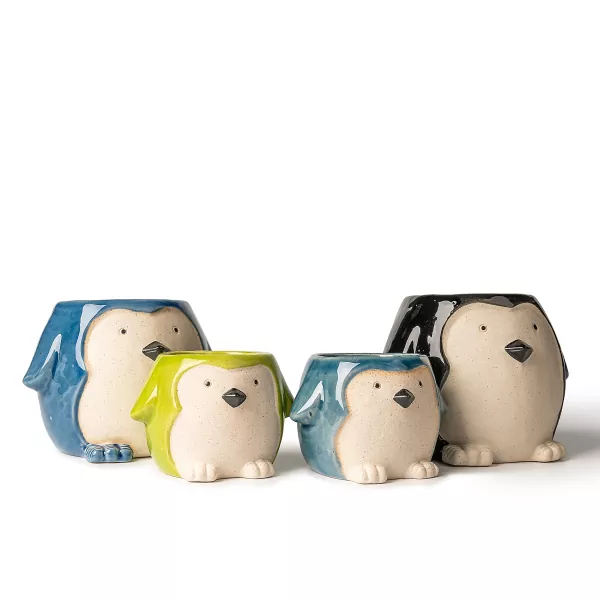 Penguen Şeklinde Seramik Mumluklar