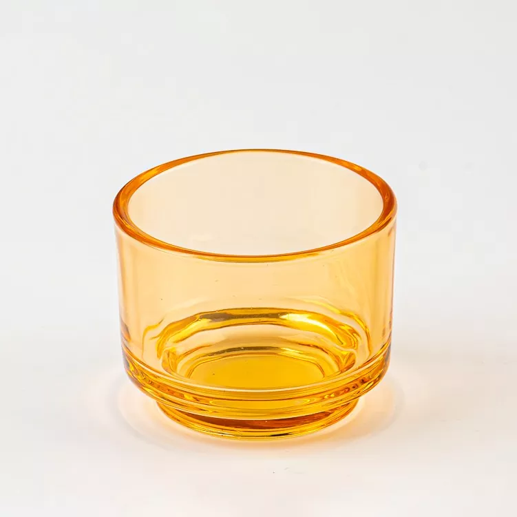 Yuvarlak cam mum tutucu